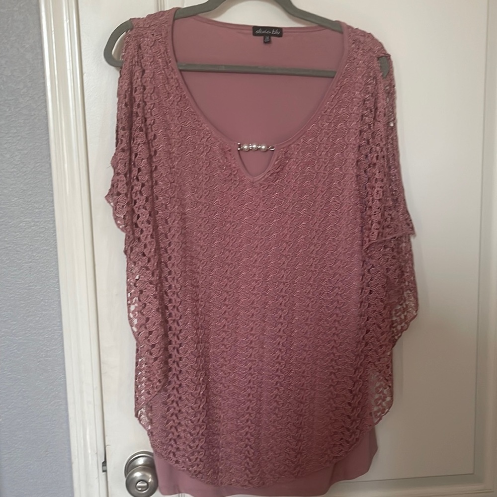 Pink Blouse 2xl